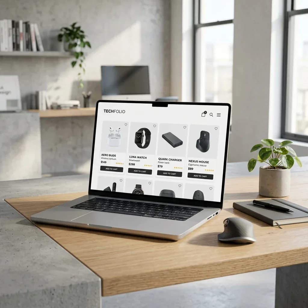 TechCorp e-ticaret platformu yeniden tasarımı | Aten Bilişim